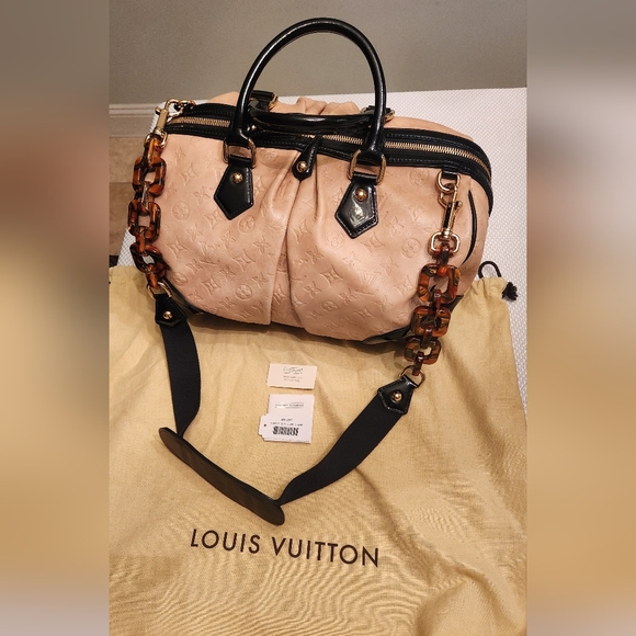 Louis Vuitton Bag Purse Satchel Stephen Cuir Ivory Limited Edition - Picture 1 of 8